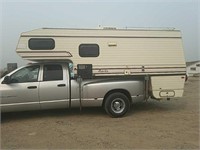 1987 Dually over head camper.  Fully contained