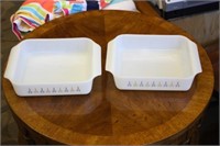 2 Fire King Casserole Dishes