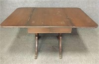 Antique Duncan Phyfe Style Drop Leaf Dining R