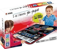 2 in 1 Music Jam Drum and Musical Piano Play Mat