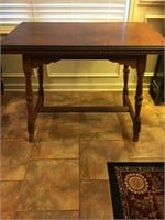ORNATE ANTIQUE TABLE -- 29 INCHES TALL 34.5" WIDE