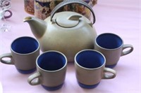 Tea Pot & 4 Cups