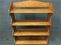 Oak 4 Tier Book Shelf