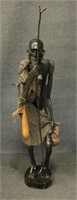 Kimanga Carved Wood Statue Witchcraft Doctor