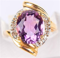 Jewelry 14kt Yellow Gold Amethyst Ring