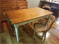 Custom Dining Table with 4 Chairs