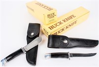 Two Fixed Blade Buck Knives