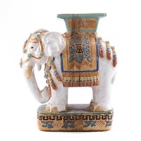 Chinese style terracotta elephant garden seat