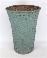 19th c. Tall Basket In Original Paint