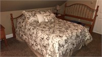 Six piece maple bedroom set - like new