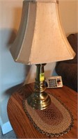3 Stiffel brass table lamps and brass floor lamp