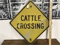 24"X24" Cattle Crossing road sign