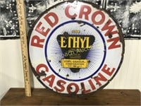 30" Red Crown Gasoine  Porcelain  double sided