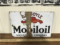 16X24"  Mobile Oil Gargoyle Flange sign