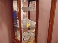 Contents of curio cabinet pressed glassware