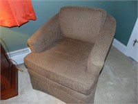 2 upholstered chairs and ottoman like new