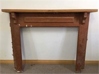 FABULOUS 1800'S PRIMITIVE NB MANTLE- SHELF