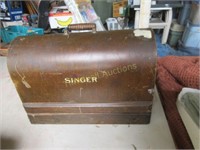 Singer sewing machine in case