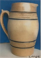 PITCHER WITH COGGLE BAND DECORATION