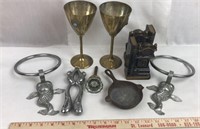 Aluminum Fish Rings and Brass Goblets and More