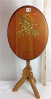 Small hand painted tilt top table