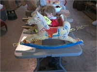 Doll and rocking horse