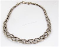 John Hardy Woven Diamond Chain Necklace