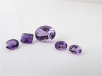 Loose Amethyst Gemstones, 14CT+