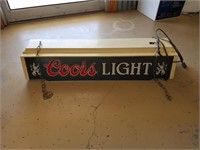 A- COORS  LIGHT POOL TABLE LIGHT