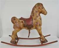 Vintage Mobo Pressed Steel Rocking Horse