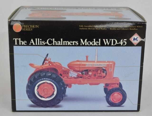 Allis-Chalmers Vintage ERTL Allis-Chalmers WD 45 metal die cast antique tractor 