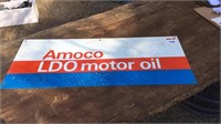 Amoco Tin Rack Sign 760mm x 300mm