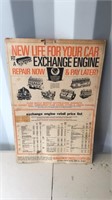 Repco Exchange Engine Price List late 1960's