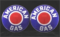 American Gas Pump Globe Glass Lenses