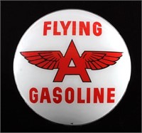 Flying A Gasoline Gas Pump Globe Glass Lens