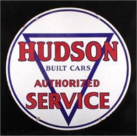 RARE Original Hudson Double Sided Porcelain Sign