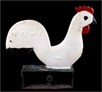 Elgin Pump CO. Cast Iron Rooster Windmill Weight