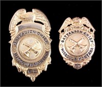 Missoula Montana Fire Department Chief Badges