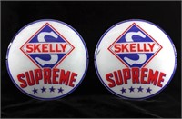Skelly Supreme Gas Pump Globe Glass Lenses