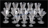 Antique Baccarat Fine Crystal Stemware Collection