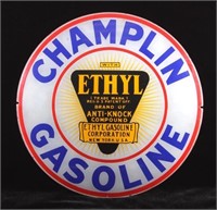 Champlin Gasoline Globe Glass Lens