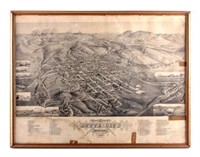 1884 Bird's Eye View of Butte City Montana