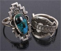 Navajo Emerson Sterling & JLL Sterling Ring
