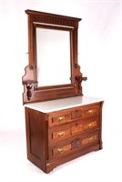 Antique Eastlake Dresser with Mirror c.1875
