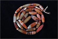 Rare Carnelian Agate Gemstone Necklace