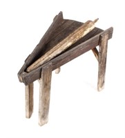 Primitive Wooden Grain Milling Table