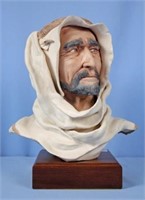 Edward J Rohn Porcelain Bust of A Sheikh