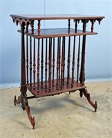 Rosewood Canterbury Style End Table, Circa 1850