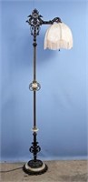 Rembrandt Floor Lamp w/ Onyx and Seahorse Decor