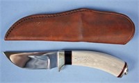 J. Hastings Stag Handled Custom Sheath Knife